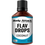 Body Attack Flav Drops®, - 50ml Geschmacksrichtung Coconut,