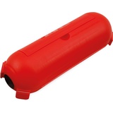 McPower Sicherheits-Schutzbox für Kabel, Stecker Muffe Kupplung IP44 205 x Ø 68mm, rot