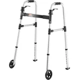 Vevor Gehgestell mit Rädern 158 kg 8-fach verstellbar Aluminium Schwarz/Silber