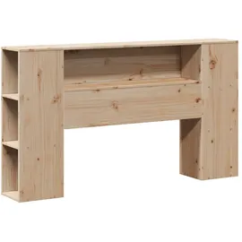 vidaXL Kopfteil mit Stauraum 120 cm Massivholz Kiefer vidaXL