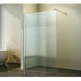 FA-Bausysteme Walk-In Glas Dusche Gestreift 60 cm