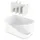 Umbra Kosmetik-Organizer Badorganizer Grau/Weiß