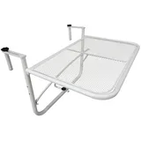 Outsunny Balkonhängetisch 60 x 56 x 45 cm Weiß