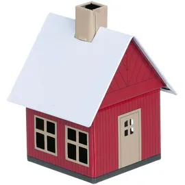 Crottendorfer Räucherkerzen Crottendorfer Räucherhaus Metall "Waldhaus rot", 98 mm