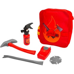 SIMBA Spielzeug-Axt Feuerwehr Rucksack Set rot