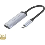 Conceptronic USB-C-auf-HDMI 2.1 Adapter 3,02 m Grau