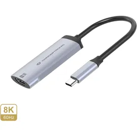 Conceptronic USB-C-auf-HDMI 2.1 Adapter 3,02 m Grau