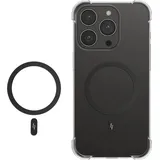 kwmobile iPhone 15/14/13/12 Galaxy S23/S22/S21 Pixel 6/7/8 Magnetring Aufkleber schwarz