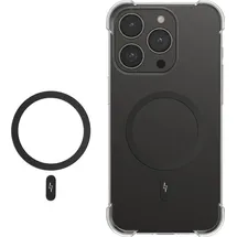 kwmobile iPhone 15/14/13/12 Galaxy S23/S22/S21 Pixel 6/7/8 Magnetring Aufkleber schwarz