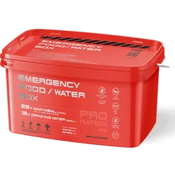 Pro Ration Emergency Food/Water Box Notration