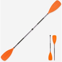 Kajak-Paddel symmetrisch 2-teilig verstellbar - 100, orange, 215 CM