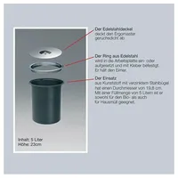 Wesco Ergo-Master Small 5 l Silber