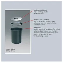 Wesco Ergo-Master Small 5 l Silber