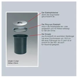 Wesco Ergo-Master Small 5 l Silber