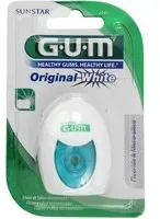 Gum® Original white fil dentaire ciré fluoré Fil Dentaire 30 m