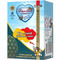 Renske Huhn mit Rind Nassfutter Hund frisch zubereitet 24 x 185 g