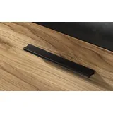 Forte KASZIMIRO schwarz Waterford Eiche schwarz), B:63,4cm H:198,6cm T:52cm, Spanplatte, Schränke