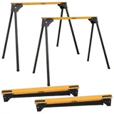 Trutzholm Arbeitsbock Stahl pulverbeschichtet 76 cm Arbeitshöhe gelb/schwarz