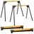 Trutzholm Arbeitsbock Stahl pulverbeschichtet 76 cm Arbeitshöhe gelb/schwarz