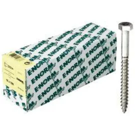 E-NORMpro Sechskant-Holzschraube DIN 571 8 x 70 100 Stück