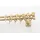 GARESA Gardinenstange GARESA "CUBUS", beige (natur), L:460cm Ø:20mm, Holzwerkstoff, Gardinenstangen, Vorhanggarnitur, verlängerbar, Endkappe, mit Ringe
