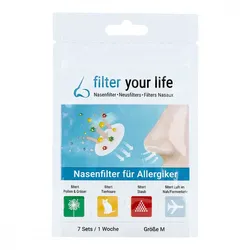 Filter Your Life Nasenfilter für Allergiker Größe m
