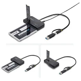 Startech M.2 NVMe & 2,5/3,5" SATA Adapter, NMS NS ACCS, SSD Festplattenleser, B+M und M-Key,