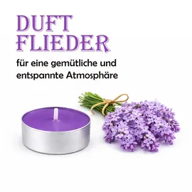 HS Candle Teelicht 54 St. Flieder