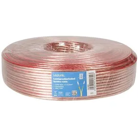 Logilink Lautsprecherkabel 50 m Transparent