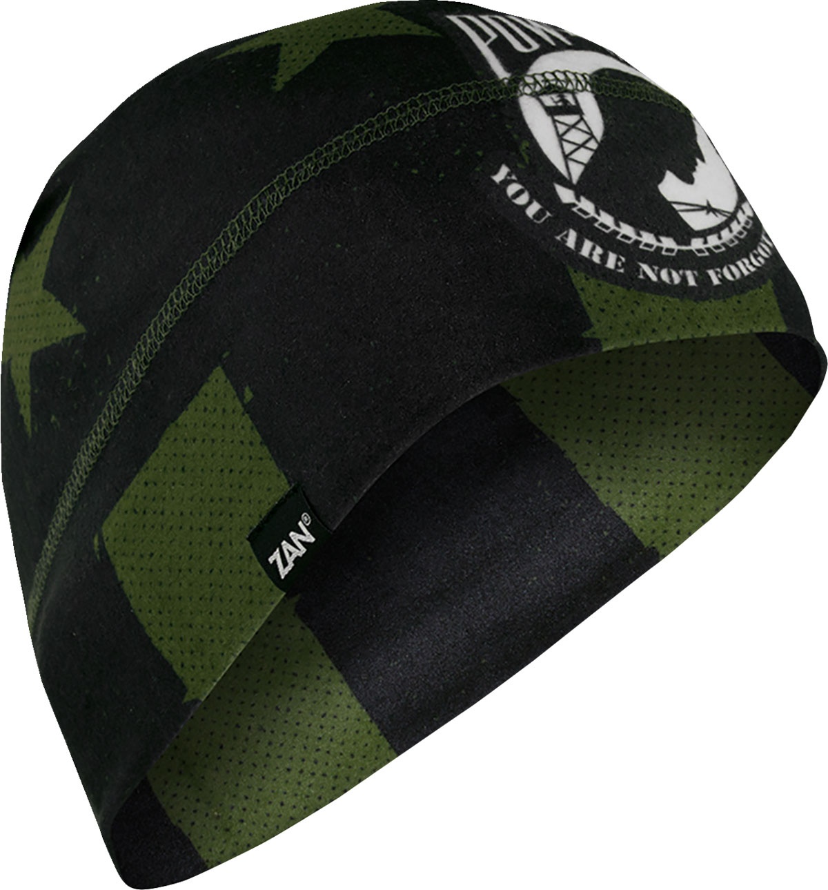 Zan Headgear SF POW MIA III, casque bonnet - Vert/Noir/Blanc - Taille unique