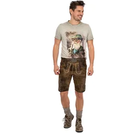 Country Maddox MADDOX Lederhose HORN in dunkelbraun | Gr.: 58