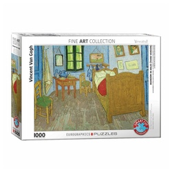 EUROGRAPHICS Puzzle Schlafzimmer in Arles von Van Gogh, 1000 Puzzleteile bunt