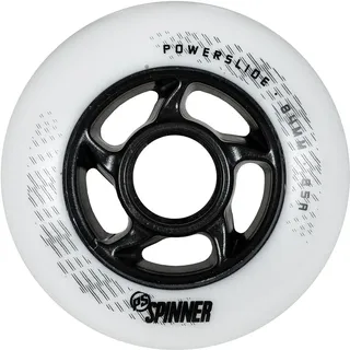 Powerslide Spinner 90 Schlittschuhrollen 4 Einheiten - Black / White - 90 mm / 88A