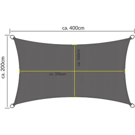Sol Royal SolVision PS9 Sonnensegel rechteckig Anthrazit 400x200 cm