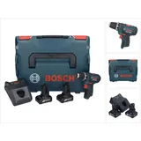 Bosch GSR 12V-15 Professional inkl. 2 x 6,0 Ah + Ladegerät + L-Boxx