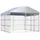 vidaXL Outdoor-Hundezwinger mit Überdachung 300 x 300 x 200 cm