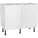 OPTIFIT Spülenschrank Aken weiß