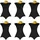 luxuskollektion Stehtischhusse 6er Schwarz Ø 80 cm