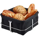 GEFU Brotkorb BRUNCH, eckig schwarz