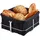 GEFU Brotkorb BRUNCH, eckig schwarz