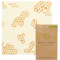 BEE'S WRAP Bienenwachstuch (Medium) - Die umweltfreundliche Alternative zu Plastikfolie