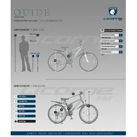 licorne bike gmbh Licorne Bike Guide Premium Mountainbike 26 Zoll RH 31 cm schwarz/rot/grau