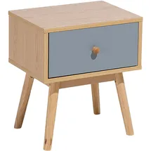 Beliani Nachttisch Arvada 40 x 30 x 45 cm Braun/Grau