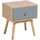 Beliani Nachttisch Arvada 40 x 30 x 45 cm Braun/Grau