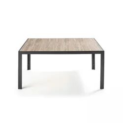 Oviala Business Gartentisch aus Aluminium und Keramik