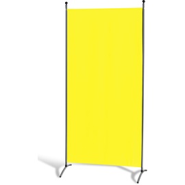 GRASEKAMP Stellwand 85 x 180 cm - Gelb - Paravent Raumteiler Trennwand Sichtschutz