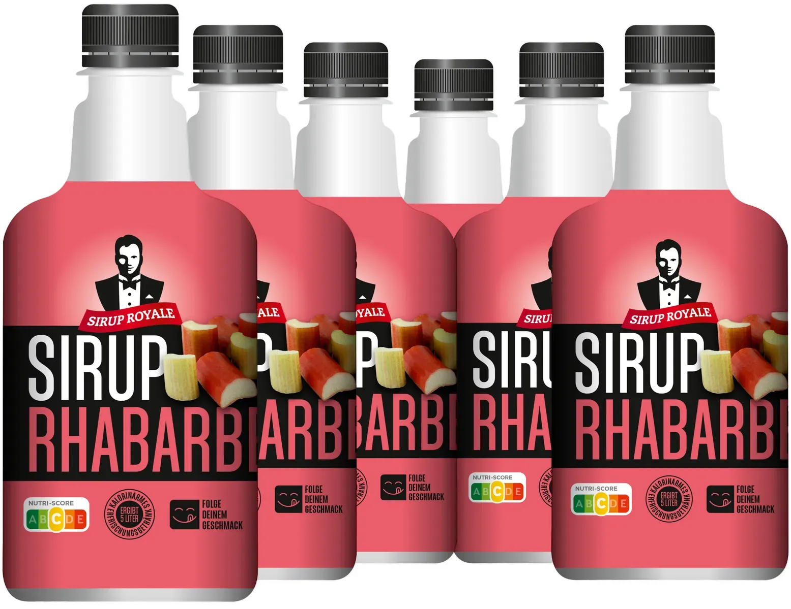 6 × Sirup Royale Rhabarber