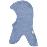 Dilling Schlupfmütze aus natürlicher Merinowolle für Babys - Lichtblau Melange 62/74 - 3-9 Monate