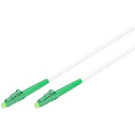 Digitus Glasfaser Patchkabel 20 m Weiß, Grün [1x LC APC-Stecker - 1x LC APC-Stecker] 9/125 μ Singlemode