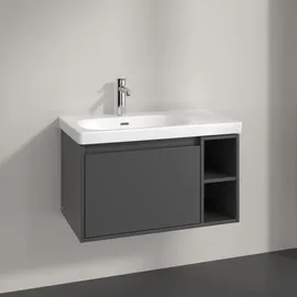 Villeroy & Boch Skyla Waschtisch-Unterschrank 1 Auszug, 772 x 436 x 439 mm, Graphite